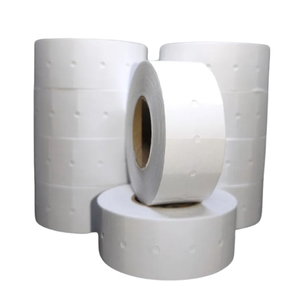 Etiqueta Blanca GS 21x12mm 8 Dígitos (10 Rollos)