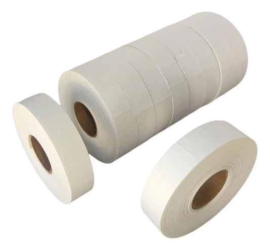 Etiquetas SATO 216 Blancas 20 Dígitos 16x18mm con Corte de Seguridad (10 Rollos)