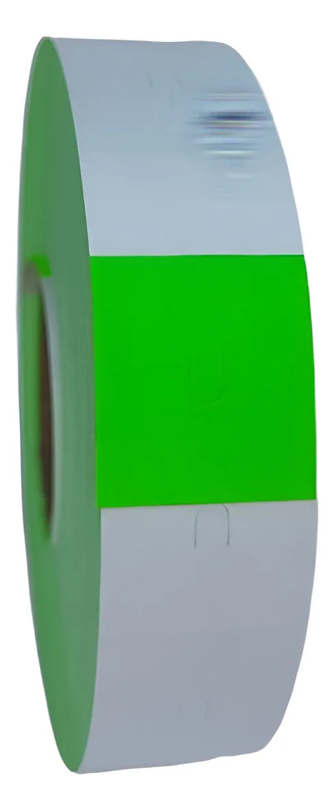 Etiquetas SATO 216 Verde 20 Digitos 16x18mm con Corte de Seguridad (10 Rollos)