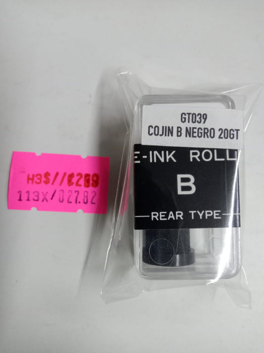 Cojin Entintador GT039 B para etiquetadora TRAK 20GT (abajo-atras)